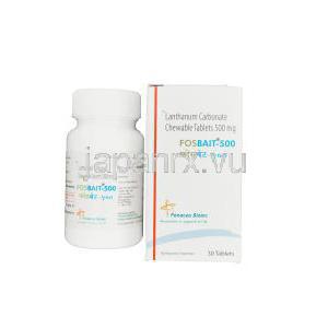 フォスベイト-500, フォスレノールジェネリック，炭酸ランタン　500mg チュアブル錠