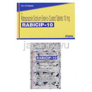 ラビシップ, ラベプラゾールナトリウム 10mg 錠 (Cipla)
