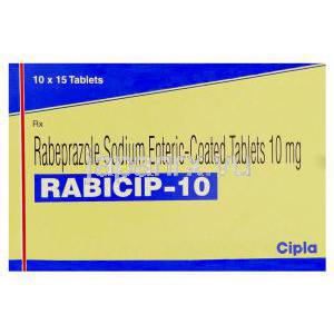 ラビシップ, ラベプラゾールナトリウム 10mg 錠 (Cipla) 箱