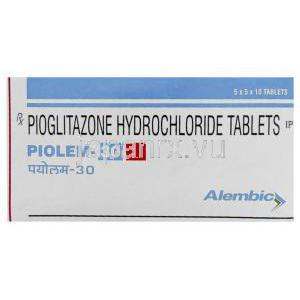 ジェネリック・アクトス, ピオグリタゾン  30 mg 錠 箱