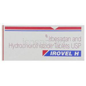 イロベル・エイチ , イルベサルタン / ヒドロクロロチアジド配合  150mg / 12.5mg 錠 (Sun Pharma) 箱