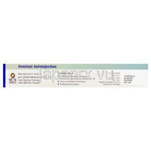 スマトリプタン, Suminat,  6mg 0.5ml 皮下注キット (Sun Pharma) 製造者情報
