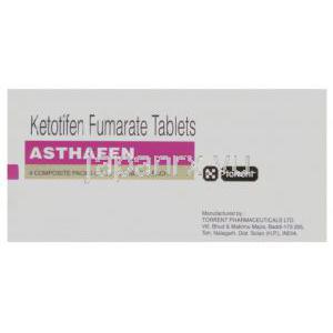 アスタフェン, ケトチフェン 1mg 錠 (Torrent)