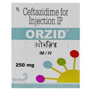 セフタジジム　Orzid  注射 250 mg 箱 (Orchid)