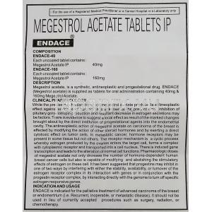 エンデース, 酢酸メゲストロール 160mg 錠 (Samarth Pharma) 情報シート1