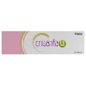 ドロスピレノン/エチニルエストラジオール配合（ヤスミン ジェネリック）, Crisanta, 3m 0.03mg 錠 (Cipla