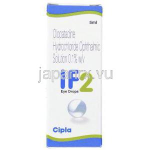 イフ・2, 塩酸オロパタジン 0.1% w/v 5ML 点眼薬 (Cipla) 箱
