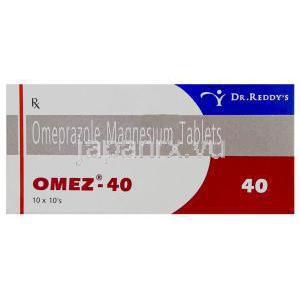 オメズ, オメプラゾール 40mg 錠 (Dr.Reddy's) 箱
