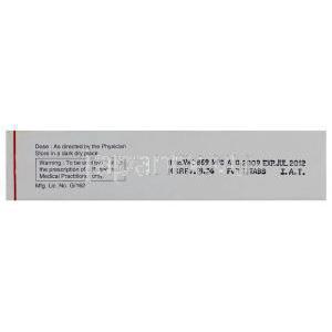  クロミプラミン, Clonil, 10 mg 錠 (Intas) （保存上の注意）