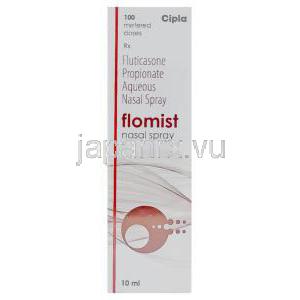 フルチカゾン(フルナーゼジェネリック), Flomist, 50μｇ100mdi (Cipla) フルチカゾン(フルナーゼジェネリ