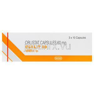 オベリット, オーリスタット　60mg　箱