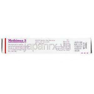 メチメズ, メチマゾール 5mg, 錠, 製造者情報