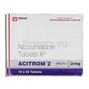 アシトロム, ニクマロン 2mg 錠 (Nicholas/Abbott) 箱
