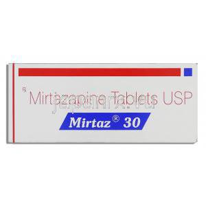 ミルタス, ミルタザピン 30mg (Sun Pharma) 箱