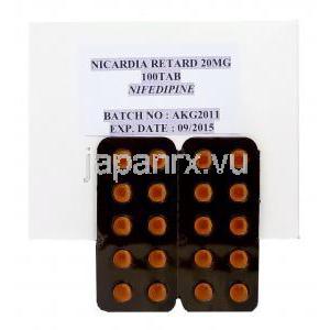 ニカルディア リタード, ニフェジピン 持続型錠 20mg