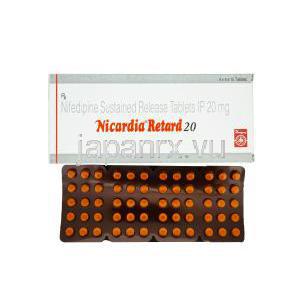 ニカルディア リタード, ニフェジピン 持続型錠 20mg 徐放性錠