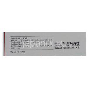 ラモトリジン(ラミクタールジェネリック), Lamez, 50mg 錠 (Intas) 箱　注意書