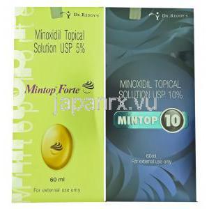 Mintop Forte/10, ジェネリック・ロゲイン、, ミノキシジル 5% 10% (Dr Reddy) 液剤