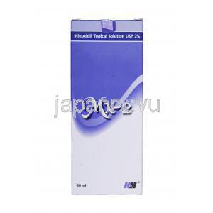 MX-2,　ロゲインジェネリック,　ミノキシジル局所用溶液 2% 60ml 箱　