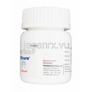 エフキュア,　エファビルジェネリック,エファビレンツ 600mg　瓶　製造元：Emcure