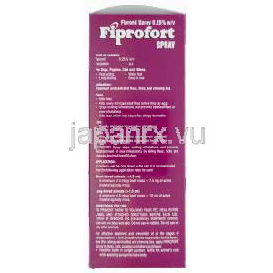 フィプロフォート スプレー,　フロントラインスプレージェネリック,フィプロニル 0.25%/ml, 