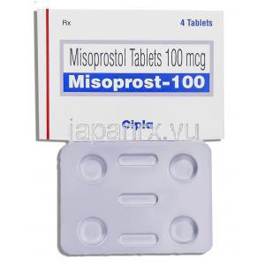 ミソプロスト, ミソプロストール　Misoprost 100 mcg 錠(Cipla)