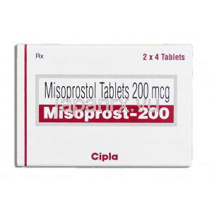 ミソプロスト, ミソプロストール 200mcg  錠 （Cipla） 箱