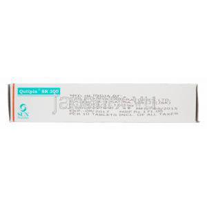 キューティペンSR 300, セロクエルジェネリック,クエチアピン 300mg 徐放性錠 箱　製造元情報
