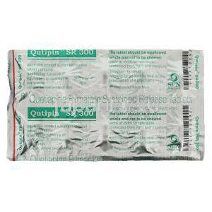キューティペンSR 300, セロクエルジェネリック,クエチアピン 300mg 徐放性錠 ブリスターパッ