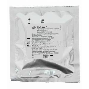 エストリング　女性用避妊リング,エストラジオール 2mg 包装