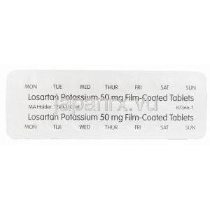 ロサルタンカリウム,　コザールジェネリック,ロサルタンカリウム　50mg　錠　シート