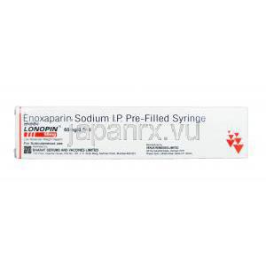 ロノピン,ラブノックスジェネリック,　エノキサパリンナトリウム　60mg/0.6ml プレフィルド