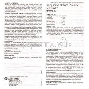 イミキアド, イミキモド 5% クリーム (Glenmark) 情報シート1