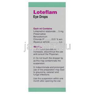 エタボン酸ロテプレドノール（ロテマックス ジェネリック）, Loteflam, 0.5%  点眼薬 (Cipla) 製造者