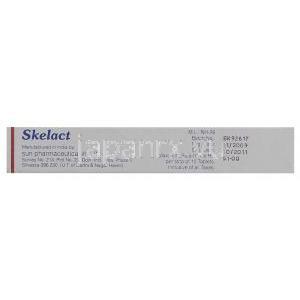 スケラクト Skelact , エペリゾン 50mg  錠 (Sun Pharma) 製造者情報