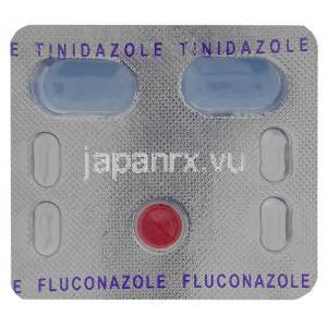 チニダゾール / フルコナゾール, Zocon-T, 1,000mg / 150mg　錠キット (FDC) 包装