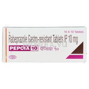 ペプシア 10,　アシフェックスジェネリック,ラベプラゾールナトリウム 10mg 箱