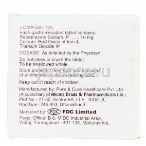 ペプシア 10,　アシフェックスジェネリック,ラベプラゾールナトリウム 10mg 箱　情報
