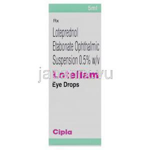 ロテフラム, エタボン酸ロテプレドノール, Loteflam, 0.5%  点眼薬 (Cipla) 成分