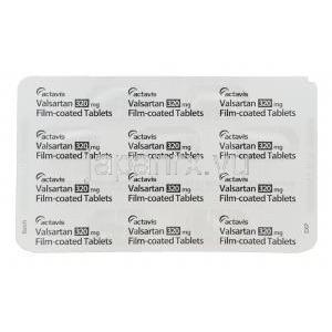 バルサルタン,ディオバンジェネリック, バルサルタン 320mg 　錠　シート　裏面