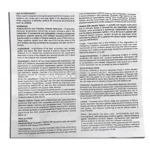 アメース・ビー・ピー, アムロジピン・ベナゼプリル配合 5mg /10mg 錠 (Madras Pharma) 情報シート2