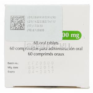 プレジスタ,ダルナビル エタノール付加物　400mg　製造元情報