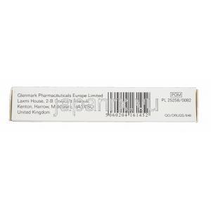 ゾルミトリプタン 2.5mg　製造元： Glenmark