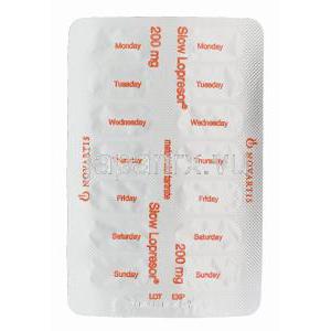 スローロプレソール,酒石酸メトプロロール　200mg　ブリスターパック情報