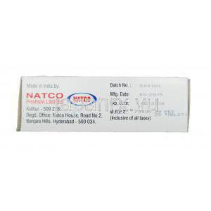 ラパクト, ゾートレスジェネリック,エベロリムス　10mg　製造元： Natco pharma