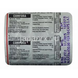 コンフォーラ,エルミロンジェネリック,ポリ硫酸ペントサン 100mg ブリスターパック