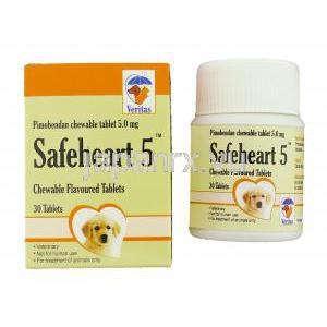 セーフハート5,  ピモベンダン5mg チュアブル錠 (Veritas)