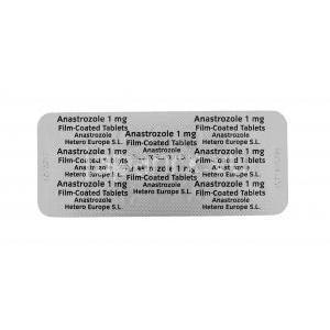 ジェネリックアリミデックス, アナストロゾール 1mg　28錠　シート情報