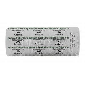 バイカラックコード,カソデックス ジェネリック, ビカルタミド 50mg 28錠 シート情報
