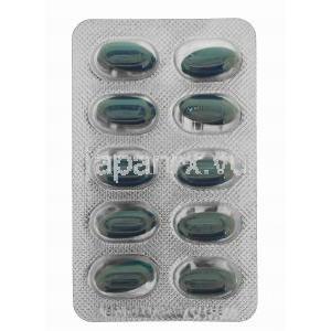 バイアグラジェネリック,シルデナフィルソフト錠,100mg カプセル,　シート表面